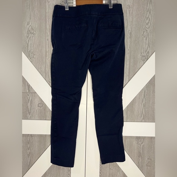 D22.08 Loft Outlet Women's Zip Pocket Modern Skinny Ankle Navy Pants 4 - Picture 4 of 8